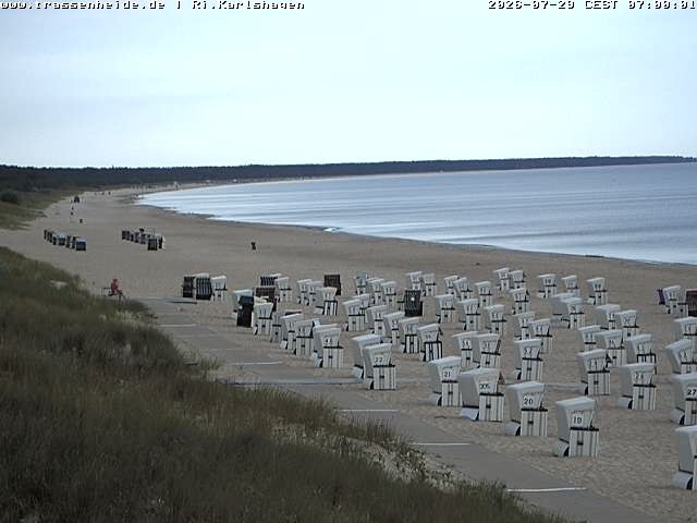 Archiv Foto Webcam Usedom: Strand von Karlshagen und Trassenheide