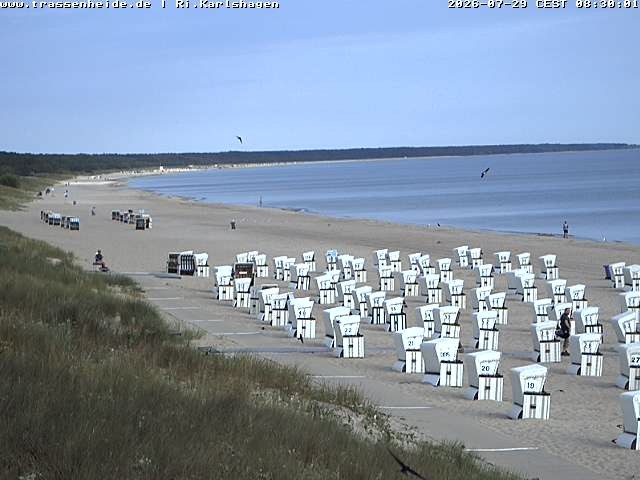 Archiv Foto Webcam Usedom: Strand von Karlshagen und Trassenheide