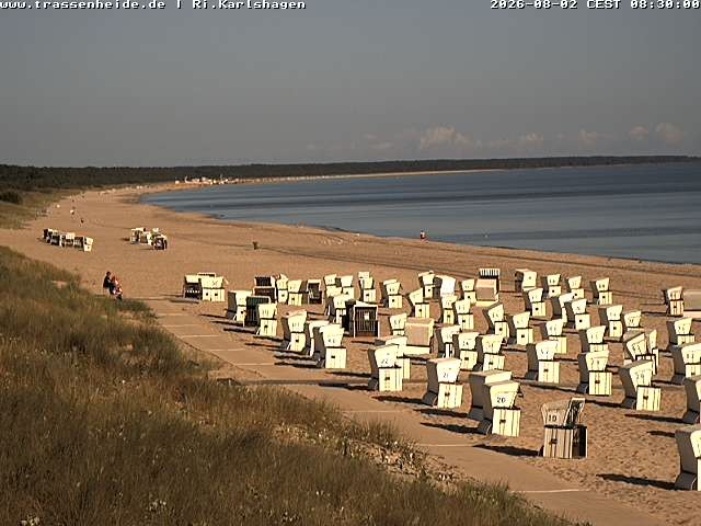 Archived image Webcam Beach of Usedom, near Trassenheide and Karlshagen