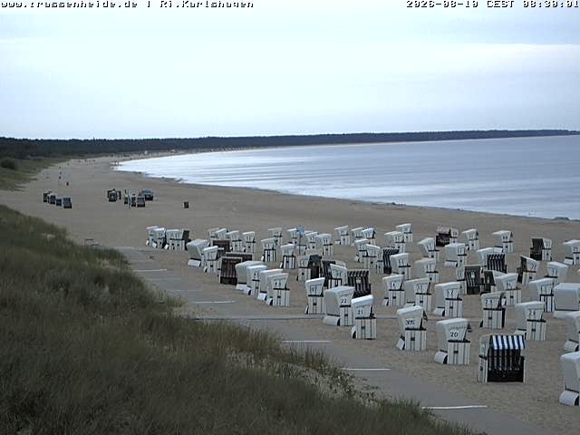 Archiv Foto Webcam Usedom: Strand von Karlshagen und Trassenheide