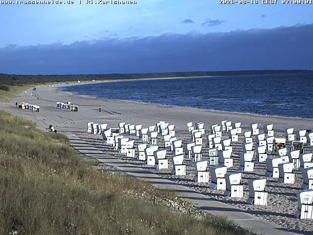 Archived image Webcam Beach of Usedom, near Trassenheide and Karlshagen