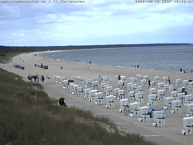 Archived image Webcam Beach of Usedom, near Trassenheide and Karlshagen