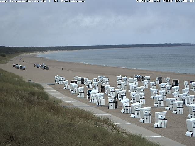Archiv Foto Webcam Usedom: Strand von Karlshagen und Trassenheide