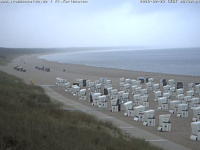 Archiv Foto Webcam Usedom: Strand von Karlshagen und Trassenheide