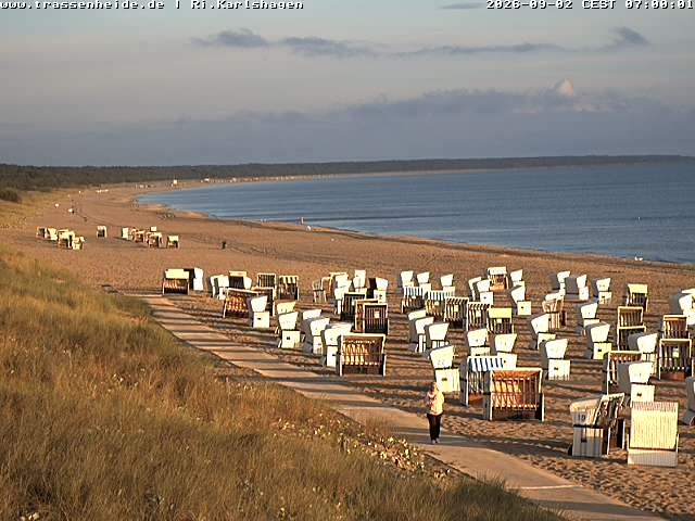 Archiv Foto Webcam Usedom: Strand von Karlshagen und Trassenheide