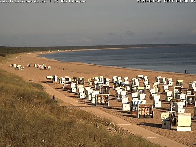 Archiv Foto Webcam Usedom: Strand von Karlshagen und Trassenheide