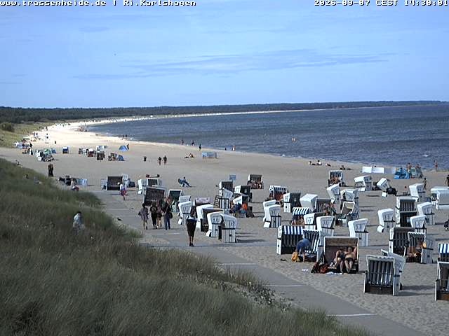 Archiv Foto Webcam Usedom: Strand von Karlshagen und Trassenheide
