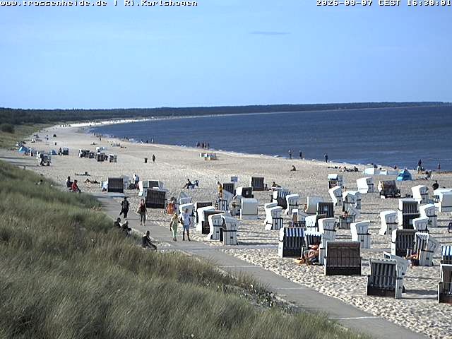 Archiv Foto Webcam Usedom: Strand von Karlshagen und Trassenheide