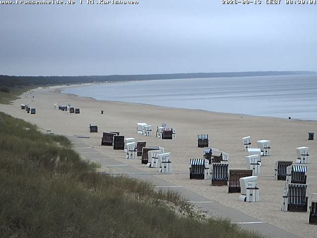 Archiv Foto Webcam Usedom: Strand von Karlshagen und Trassenheide
