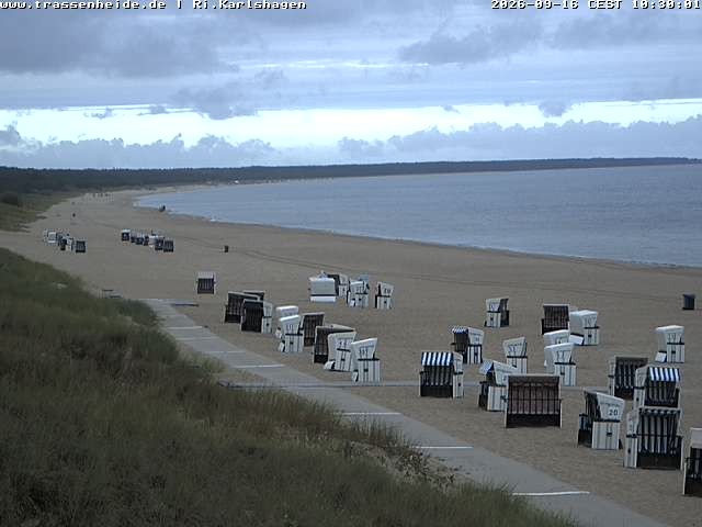 Archiv Foto Webcam Usedom: Strand von Karlshagen und Trassenheide