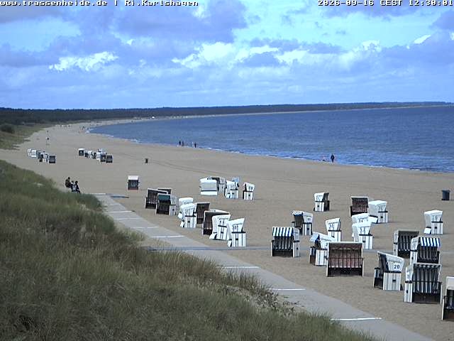 Archiv Foto Webcam Usedom: Strand von Karlshagen und Trassenheide