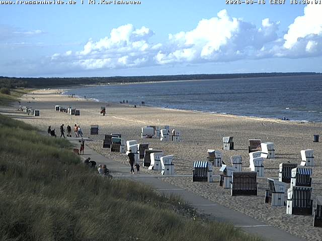 Archiv Foto Webcam Usedom: Strand von Karlshagen und Trassenheide