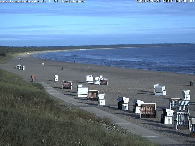 Archiv Foto Webcam Usedom: Strand von Karlshagen und Trassenheide