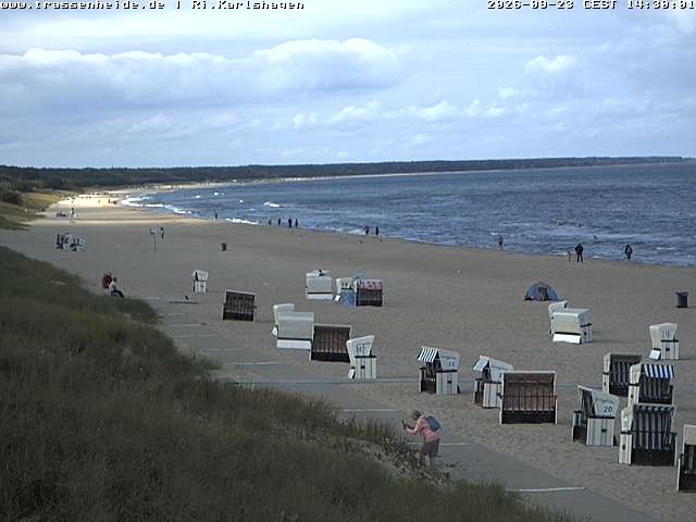 Archiv Foto Webcam Usedom: Strand von Karlshagen und Trassenheide