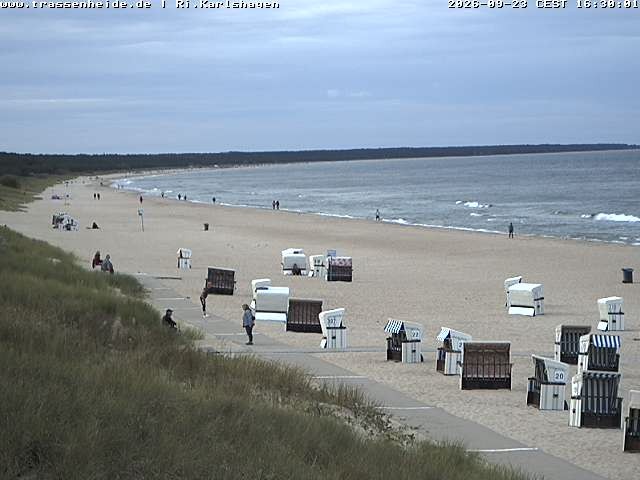 Archiv Foto Webcam Usedom: Strand von Karlshagen und Trassenheide