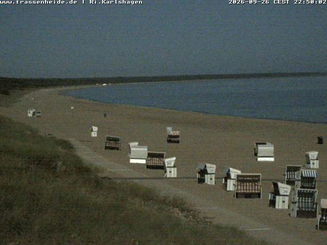 Archiv Foto Webcam Usedom: Strand von Karlshagen und Trassenheide