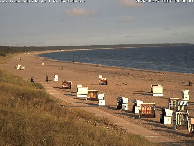 Archiv Foto Webcam Usedom: Strand von Karlshagen und Trassenheide