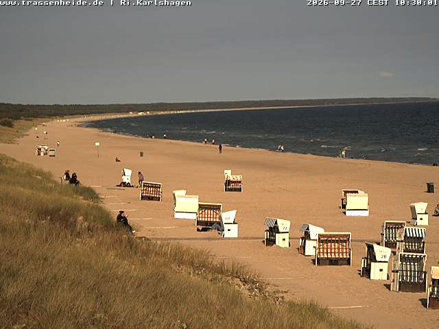 Archiv Foto Webcam Usedom: Strand von Karlshagen und Trassenheide