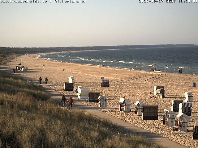 Archiv Foto Webcam Usedom: Strand von Karlshagen und Trassenheide
