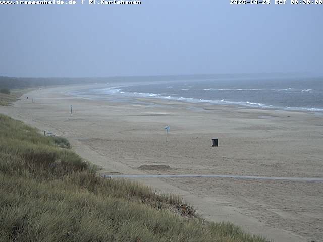 Archiv Foto Webcam Usedom: Strand von Karlshagen und Trassenheide