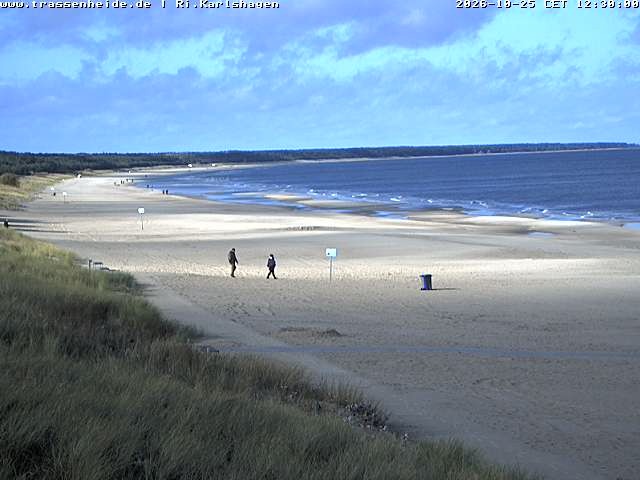 Archiv Foto Webcam Usedom: Strand von Karlshagen und Trassenheide