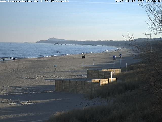 Archiv Foto Webcam Usedom: Zinnowitz/Trassenheide Ostseestrand