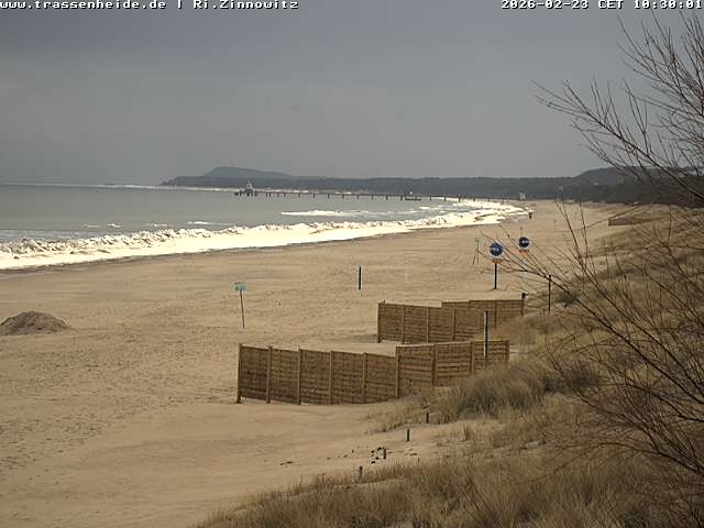 Archiv Foto Webcam Usedom: Zinnowitz/Trassenheide Ostseestrand