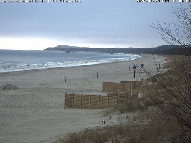 Archiv Foto Webcam Usedom: Zinnowitz/Trassenheide Ostseestrand