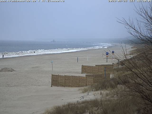 Archiv Foto Webcam Usedom: Zinnowitz/Trassenheide Ostseestrand