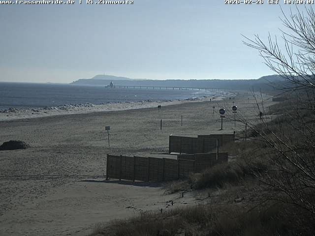 Archived image Webcam Beach of Zinnowitz/Trassenheide at the Baltic Sea