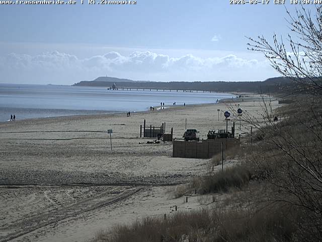 Archiv Foto Webcam Usedom: Zinnowitz/Trassenheide Ostseestrand