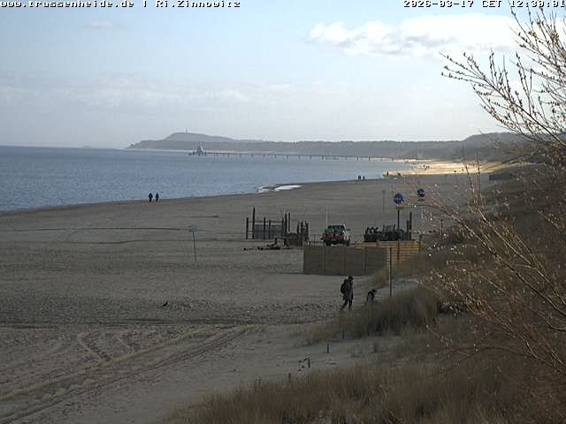 Archived image Webcam Beach of Zinnowitz/Trassenheide at the Baltic Sea