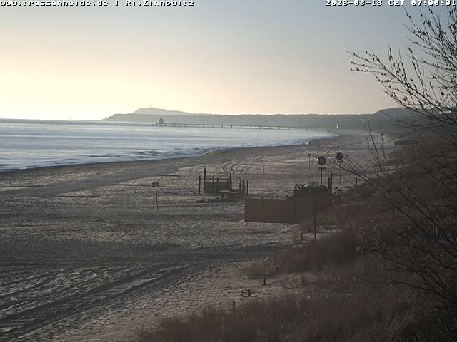 Archiv Foto Webcam Usedom: Zinnowitz/Trassenheide Ostseestrand