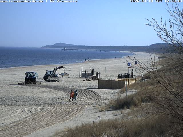 Archived image Webcam Beach of Zinnowitz/Trassenheide at the Baltic Sea