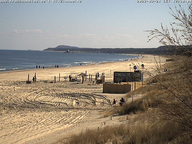 Archived image Webcam Beach of Zinnowitz/Trassenheide at the Baltic Sea