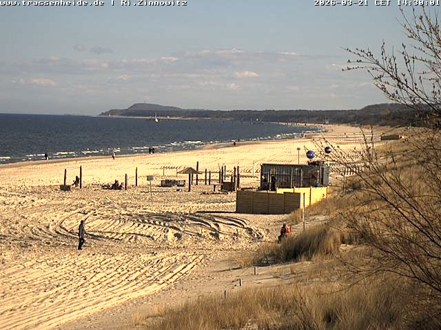 Archived image Webcam Beach of Zinnowitz/Trassenheide at the Baltic Sea