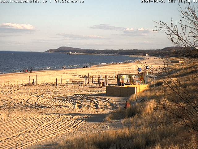 Archived image Webcam Beach of Zinnowitz/Trassenheide at the Baltic Sea