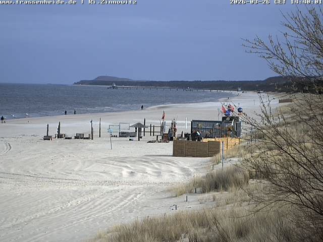 Archiv Foto Webcam Usedom: Zinnowitz/Trassenheide Ostseestrand
