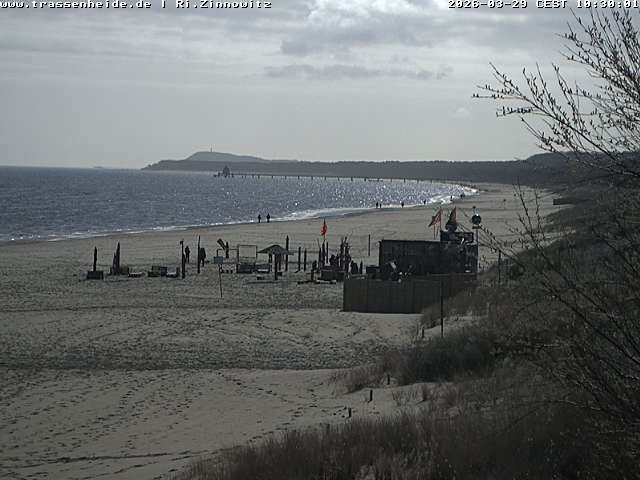 Archiv Foto Webcam Usedom: Zinnowitz/Trassenheide Ostseestrand