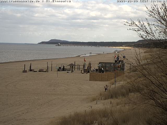 Archiv Foto Webcam Usedom: Zinnowitz/Trassenheide Ostseestrand