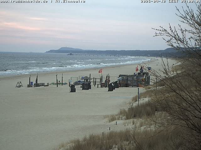 Archiv Foto Webcam Usedom: Zinnowitz/Trassenheide Ostseestrand