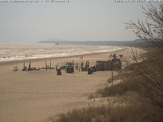 Archiv Foto Webcam Usedom: Zinnowitz/Trassenheide Ostseestrand