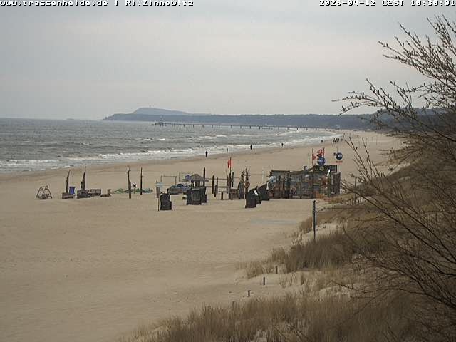 Archiv Foto Webcam Usedom: Zinnowitz/Trassenheide Ostseestrand