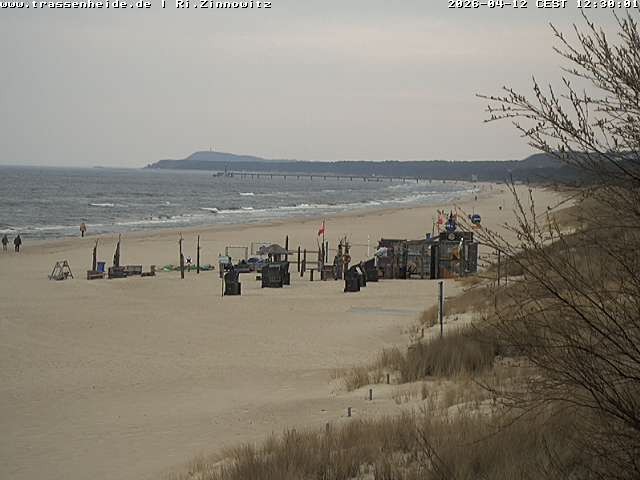 Archiv Foto Webcam Usedom: Zinnowitz/Trassenheide Ostseestrand