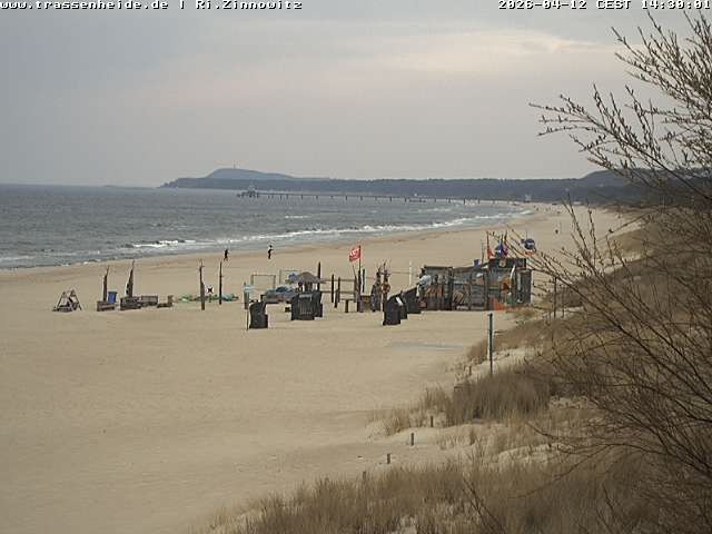 Archiv Foto Webcam Usedom: Zinnowitz/Trassenheide Ostseestrand