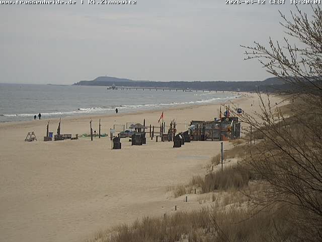Archived image Webcam Beach of Zinnowitz/Trassenheide at the Baltic Sea