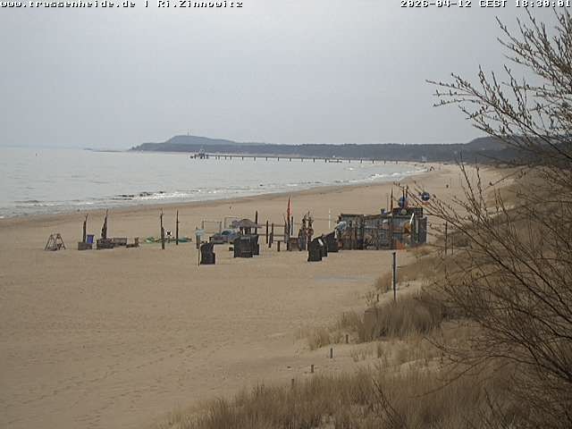 Archived image Webcam Beach of Zinnowitz/Trassenheide at the Baltic Sea