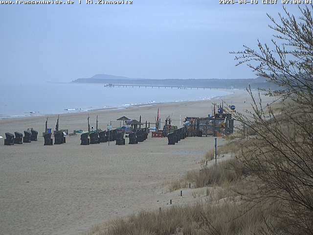 Archiv Foto Webcam Usedom: Zinnowitz/Trassenheide Ostseestrand