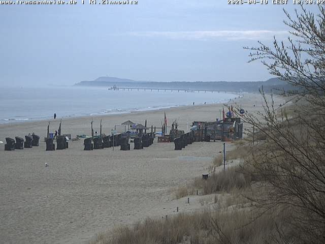 Archiv Foto Webcam Usedom: Zinnowitz/Trassenheide Ostseestrand