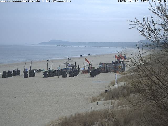 Archiv Foto Webcam Usedom: Zinnowitz/Trassenheide Ostseestrand